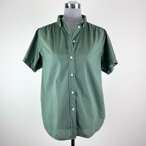 J. Crew Classic Green Short Sleeve Shirt‎